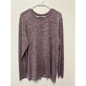 Lululemon Mens XL Long Sleeve Shirt Athletic Workout Burgundy‎ Heather, Size XL